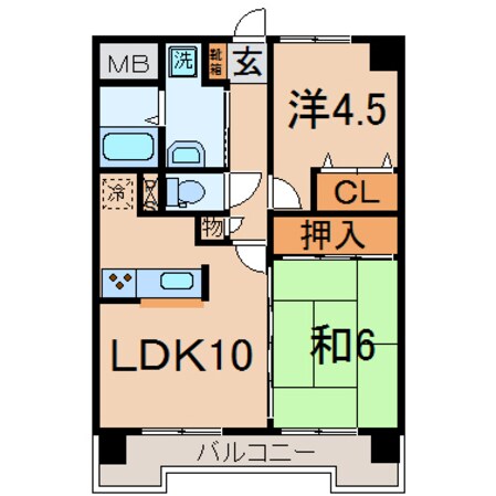 ロイヤルコート東青田の物件間取画像